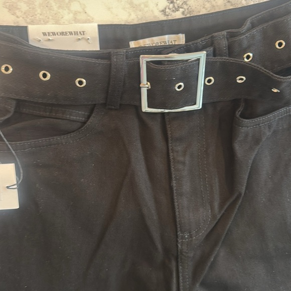 WeWoreWhat Black Straight Leg Jeans - Picture 8 of 9